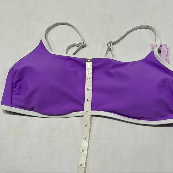 Wild Fable Color Block Purple White Bralette Bikini Top Women’s Size XL - Picture 3 of 6